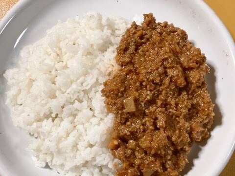 カレーフレークで作るキーマカレー♪